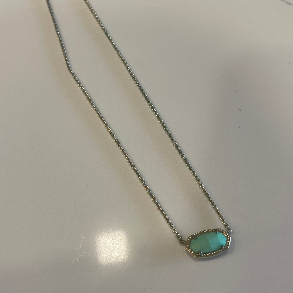 Mint Kendra Scott Elisa Pendant Necklace
